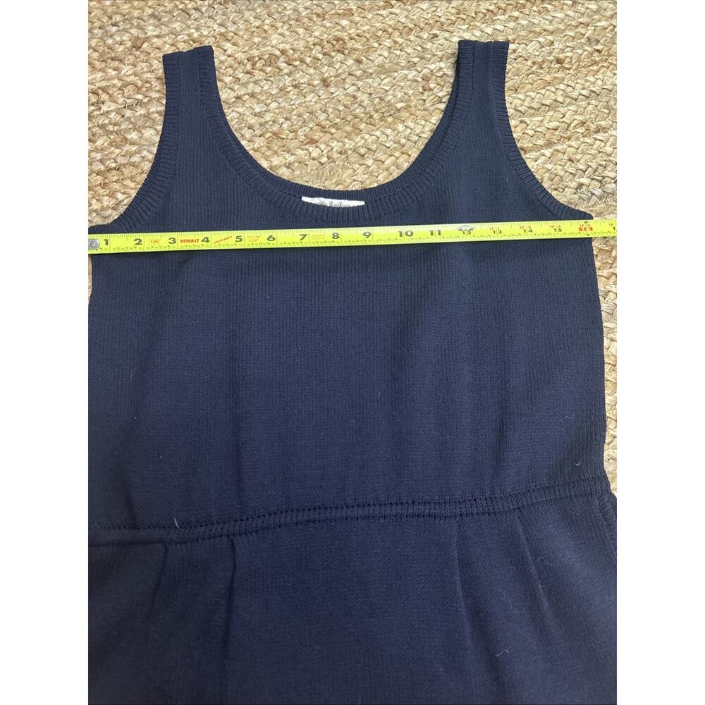 Vintage St. John For Neiman Marcus Navy Knit Santana Tank Dress Quiet Luxe Sz S - Picture 5 of 8
